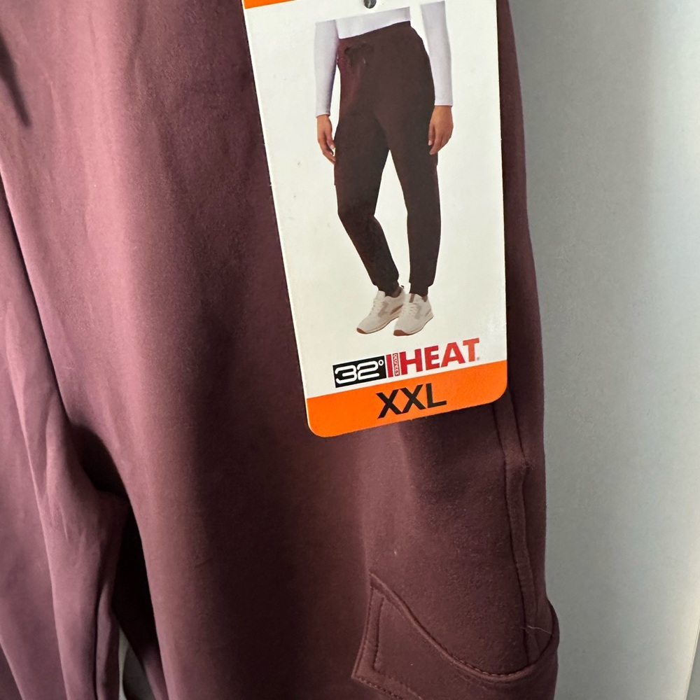 Kirkland Signature Red Thermal Joggers for Cozy Comfort
